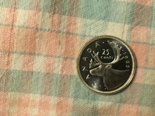 Canada 1965 Proof Like Silver 25 Cent Coin photo