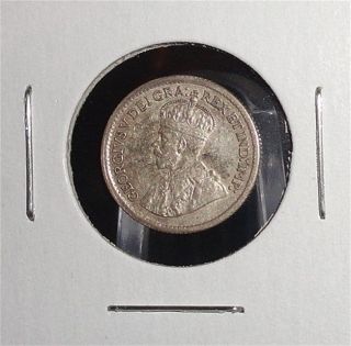 1913 Silver Canadian Five Cent Piece Au (b86) photo