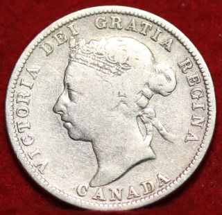1899 Canada 25 Cent Silver Foreign Coin S/h photo