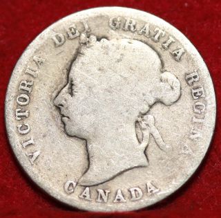 1892 Canada 25 Cent Silver Foreign Coin S/h photo