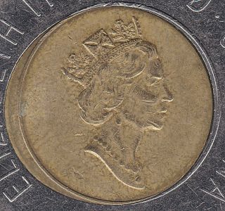Rare 1996 Canadian 2 Dollar Coin - Center Off Strike photo