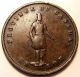 1852 Token Of The Province Of Canada Half Penny Quebec Bank Token Coins: Canada photo 1