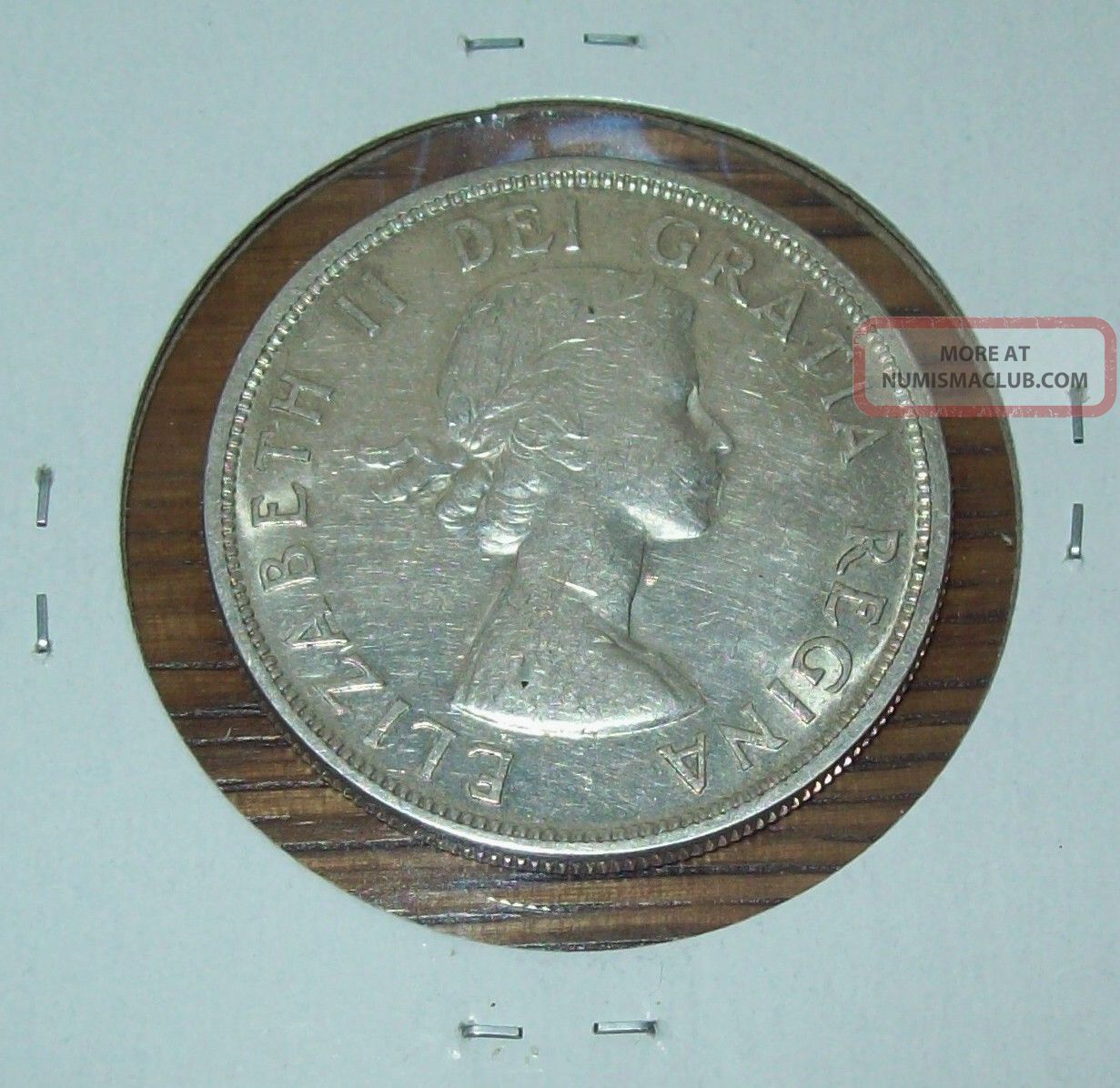1957 Canada Silver Dollar Elizabeth Ii One Dollar Coin Grade 80 Silver