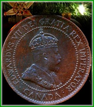 1903 Canadian Large Penny Brown About Uncirculated Holiday Price $8.  00 Open photo