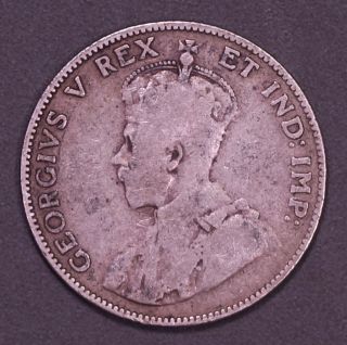 Canada 1911.  925 Silver One Year Type Quarter Vg Very Good King George V photo