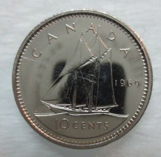 1969 Canada 10 Cents Proof - Like Coin photo