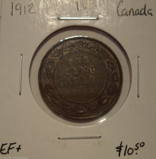 Canada George V 1912 Large Cent - Ef, photo