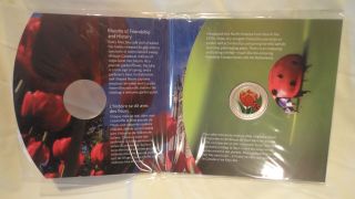 Canada 2011 25 Cent Tulip With Ladybug Colored Coin Package photo