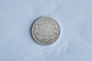 Canada 1881 Silver Quarter 25 Cent Twenty - Five Key Date Vg - 8 photo