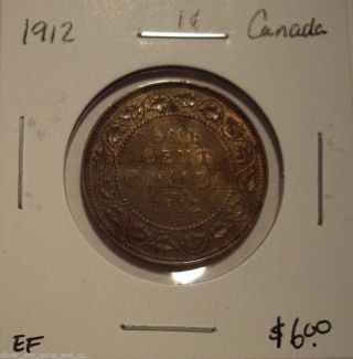 Canada George V 1912 Large Cent - Ef photo