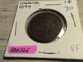 1894 Canadian Large Cent - Zbh565 photo