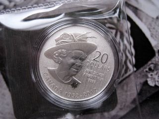 Canadian $20 Queen’s Diamond Jubilee Silver Coin photo