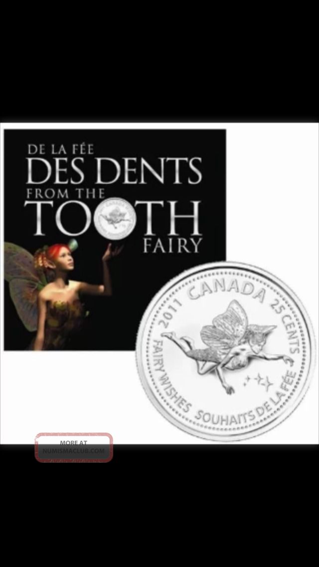 2011 royal canadian tooth fairy collector coin 25 cent quarter