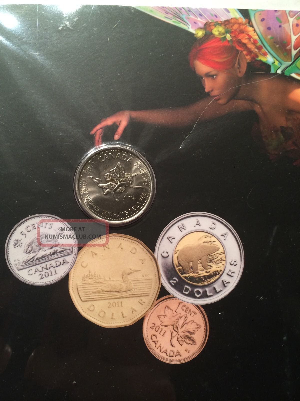 2011 royal canadian tooth fairy collector coin 25 cent quarter
