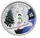 2014 Canada 1oz.  $20 Fine Silver Coin - Murano Glass Snowman Coins: Canada photo 1