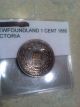 1885 Key Date Rare Newfoundland Canada One Cent Fine Details Uc - 1207 Coins: Canada photo 1