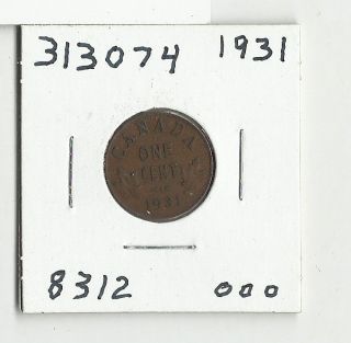 1931 Canadian Small Cent - 313074 photo