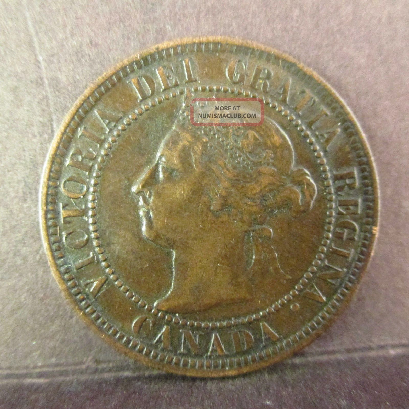 1898 h canadian large one cent canada queen victoria higher grade