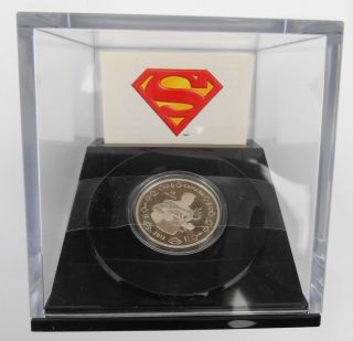 2013 $10 Silver Vintage Superman Dc (proof) 25th Anniversary Of Superman photo