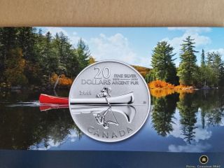 2011 20 For 20 Canoe.  9999 Silver Commemorative. photo