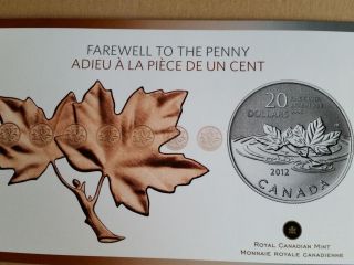 2012 20 For 20 Farewell To The Penny - Special Silver Commemorative photo