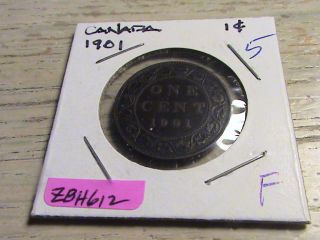 1901 Canadian Large Cent - Zbh612 photo