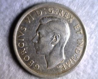 Canada 1938 George Vi Silver Dollar - Circulated photo