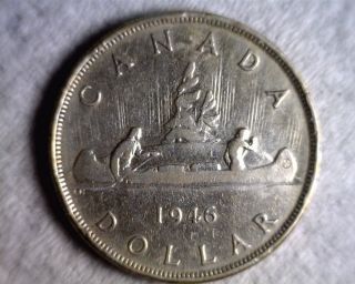 Canada 1946 George Vi Silver Dollar - Circulated photo
