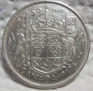 1942 Canada Fifty Cents (georgivs Vi) photo
