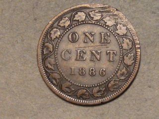 1886 Canadian Large Cent 2264b photo
