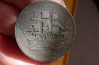 Old Canada Pei Ships Colonies & Commerce Canadian Bank Token photo