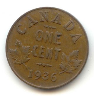 Canada 1936 Canadian Penny One Cent 1c Exact Coin Shown photo