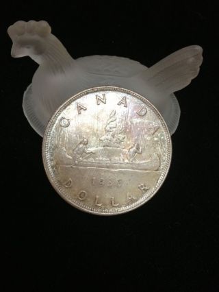 1936 Canada Silver Dollar George V - Uncirculated photo