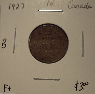 B Canada George V 1927 Small Cent - F, photo