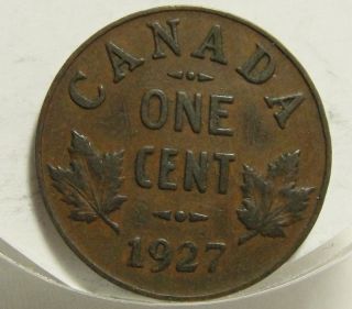 1927 1c Small Cent,  Canada Cent,  King George V,  Canadian,  Penny,  4302 photo