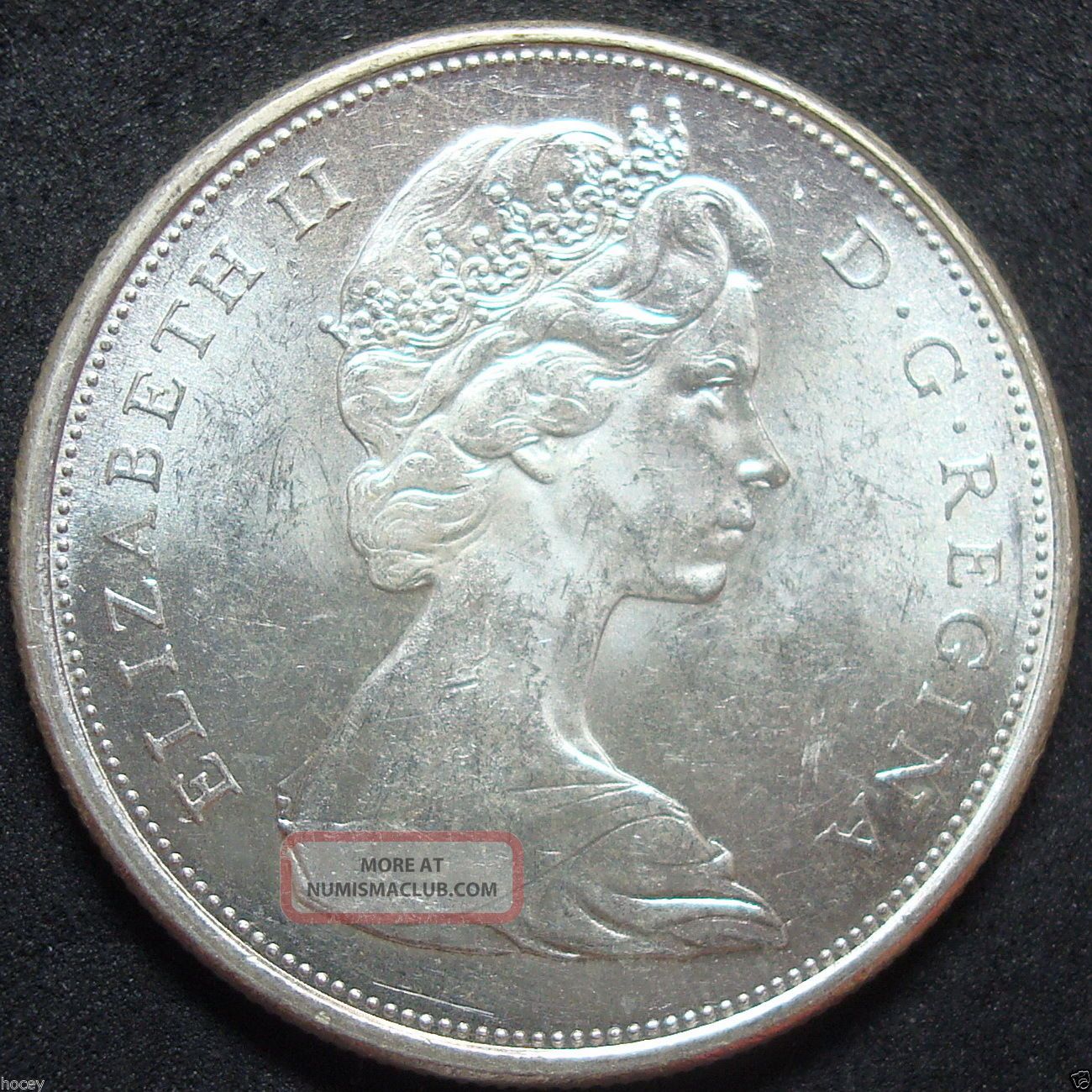 1965 Canada Silver Fifty Cent Coin