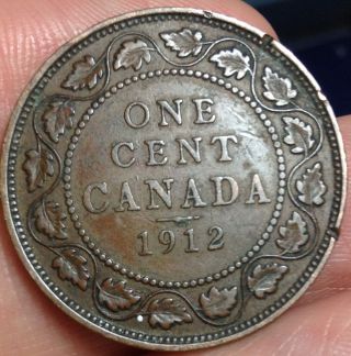 1912 Canada Large Cent - photo