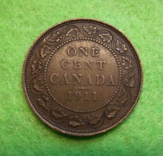 1911 Circulated Canadian Large Cent Ungraded photo
