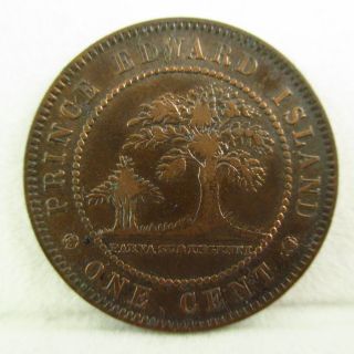 1871 Prince Edward Island One Cent Canada Queen Victoria Only Year Higher Grade photo