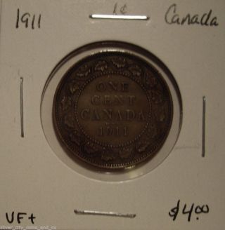 Canada George V 1911 Large Cent - Vf, photo
