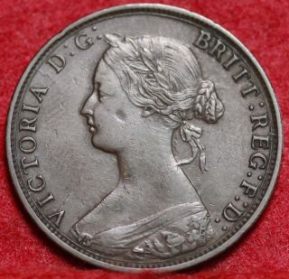 1861 Nova Scotia Canada One Cent Foreign Coin S/h photo