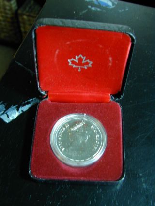 One Canada Silver Dollar 1980 Uncirculated Prooflike photo