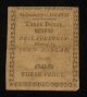 Us Pa State Currency - 3 Pence - Apr 10,  1777 Rare (cc - 125) Paper Money: US photo 1