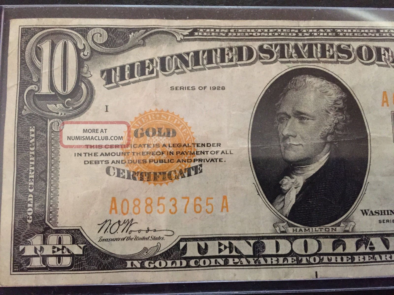 thumbnail image 2 of Reproduction Set 1928 Gold Certificates – $10 To $10,000, Uncirculated, USA Replica Notes 2 of 4