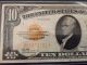 Series 1928 $10 Gold Certificate Note Fine/vf Fr 2400 Small Size Notes photo 2
