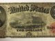 1917 $2 Dollar Red Seal Bracelet Large Currency Note Us Large Size Notes photo 2
