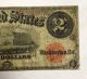 1917 $2 Dollar Red Seal Bracelet Large Currency Note Us Large Size Notes photo 3