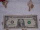 Well Circulated 2009 One Dollar Radar U.  S.  Fed Reserve Note 65444465 Radar Small Size Notes photo 2