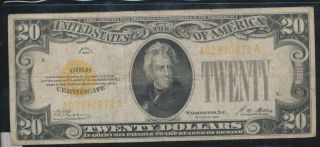 Series 1928 Twenty Dollar Gold Certificate 9256 photo