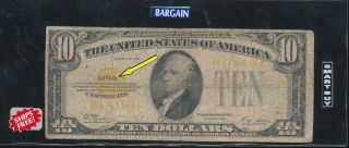 Series 1928 Ten Dollar Gold Certificate 9318 photo